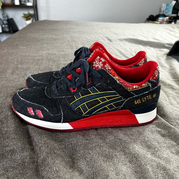Asics Gel Lyte III - Japanese Denim 'Kimono' - Size 12 - Picture 5 of 7